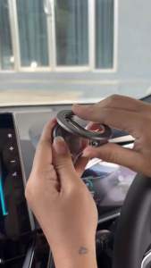 ขาตั้งแม่เหล็กที่วางโทรศัพท์ในรถยนต์ แบบพับได้โลหะผสมสังกะสี ติดรถยนต์ Car