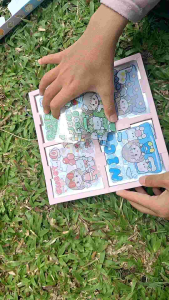 STICKER MOMO RAINBOW BOX ORIGINAL MIX 4 WARNA