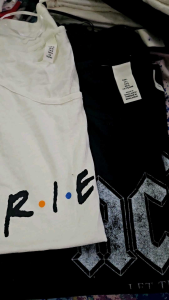 H&M Printed Modal Round Neck Loose Fit T-Shirt | Thin | Runs Big