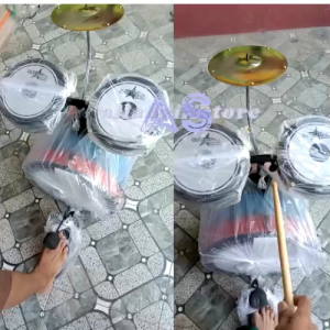 DRUM MINI 14 INC | 12 INC | ALAT MUSIK ANAK (BONUS STIK)