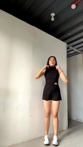 Christine Turtle Neck Tank Top with Short Terno