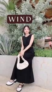 เดรสให้นมใส่คลุมท้อง wind งานน่ารักแถมดูเเพง เรียบหรูแต่ดูดีเสื้อผ้าใส่สบาย แถมฟรีเข็มขัด!