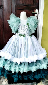 DRESS CANTIK DAN ELEGAN | BISA REQUEST WARNA | FREE ACCESSORIES RAMBUT (SEMATA KAKI) USAI 0-10 THN