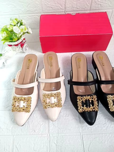 Sepatu Selop Bustong Tinggi 3cm Tali Tengah: Panduan Lengkap