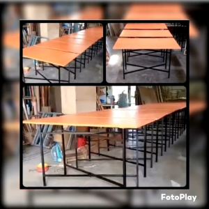 Bundling Package 3 unit sz 100*50*75 Meja Lipat Bazaar Food court
