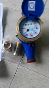 Đồng hồ đo lưu lượng sử dụng DN20 Komax Hàn Quốc thân gang đã kiểm định tại TPHCM