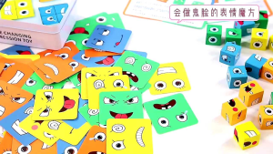 Mainan Edukasi Face Change Rubik Cube Kubus Wajah Susun Ekspresi face changing rubik