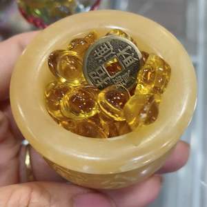 Hũ thỏi vàng đá ngọc hoàng long chiêu tài lộc may mắn thịnh vượng