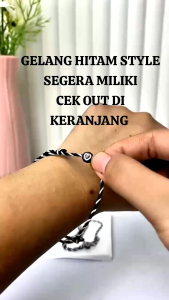 gelang tridatu hitam stylish