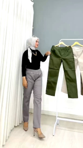 CELANA PANJANG LEGING PINGGANG KARET CEWEK