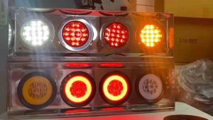 ไฟท้ายรถบรรทุก 24 Vdc พร้อมปลั๊กกันน้ำ รุ่นLED16เม็ด และ รุ่นวงแหวนLED26เม็ด