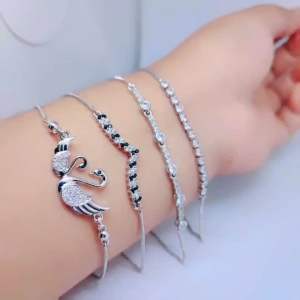 Gelang Serut Silver Cantik Elegan Bisa di Besar Kecilkan