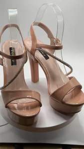 Elegant Pageant/Party/Wedding Heels Nude color 4.8 inches 35-40 sizes