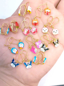 ANTING KAIT ANAK PERAK 925 ASLI LAPIS MAS