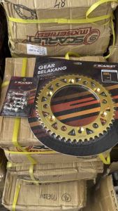 SCARLET RACING - Gear CRF 150L Belakang Free Baut Gir Stainless