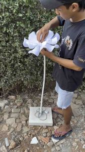 STANDING BUNGA TERATAI HIAS DEKORASI PELAMINAN/BUNGA ARTIFICIAL/LAMPU HIAS/LAMPU TIDUR/GIAN FLOWERS Pernikahan