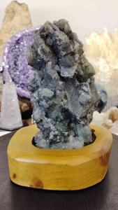 Natural Precious Cubic Fluorite Crystal Ornament E6 Super Crystal #Fluorite
