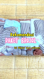 50pc Paket Premium Perlengkapan Bayi Baru Lahir lengkap handuk perlakNewborn SNI Orange Salmon