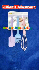 Silikon kitchenware / spatula set silikon 3in1 / baking set