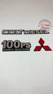 Emblem Logo 100PS NEKEL Coltdiesel HARGA SET 3PCS