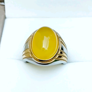 CINCIN BATU YELLOW SANKIS RING TITANIUM