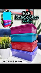 Tupperware B2B Snack Stor 2.9L / 3.6L - 1pc Choose Color Purple / Green / Blue