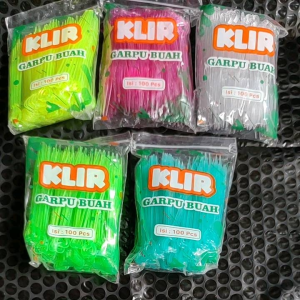 Garpu Buah - Garpu Kue Klir isi 100pcs