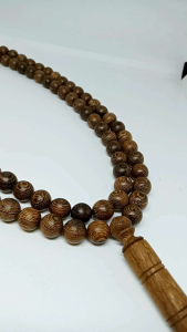 kalung tasbih kayu KELOR JAWA ASLI A448