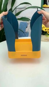 可调节垃圾桶  Adjustable Trash Can#任意大小袋子可用，可调节垃圾桶你见过吗？自带挂钩，牢固不滑落#折叠垃圾桶#折叠垃圾桶真的很方便 #扩展垃圾桶 #垃圾桶 #垃圾桶家用#橱窗好物 #好物推荐🔥