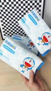 哆啦A梦棉柔巾 (3包150抽) Doraemon Cotton Wipes 推荐使用这款#纯棉材质，不掉毛不掉絮还能 #干湿两用👍#1包50pcs