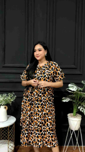 DASTER macan wanita Dress motif LEOPARD daster wanita
