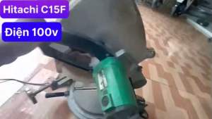 Máy cắt góc Hitachi hàng bãi xài điện 100 volt lưỡi 380mm