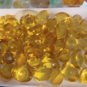 Thỏi vàng kim nguyên bảo thỏi vàng lưu ly pha lê 1.5cm phong thủy thần tài may mắn