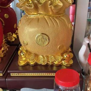 Túi vàng túi tiền kim bảo kích hoạt tài lộc size đại Thuylamshop