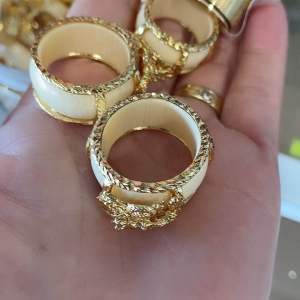 Nhẫn nam khảm rồng ngà mạ vàng 18k