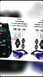 Tas Ransel Anak Laki-Laki Motif Astronot & Waistbag Botol Minum