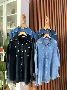 Kemeja Jeans Blik Payet Bkk
