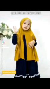 Hijab Pasmina JERSEY STRAWBERRY anak 2-8 tahun | Hijab Instan Jersey | Kerudung Strawberry Instan Cantik | Hijab Lucu