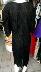 เดรสปักมูก สำหรับสาวใหญ่ ปล่อยยาว 43 ทรง ไม่เกิน 52 ทรง ลูกไม้ปักมูกเล็กๆ ทั้งตัว