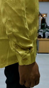 ZABEER Kemeja Koko Pria Jaguard Silky- Roma Gold