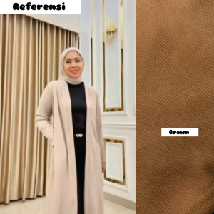 Long Outer Wanita Kekinian Bahan Knit