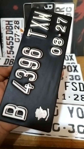 plat motor baut tanam font/angka variasi baru