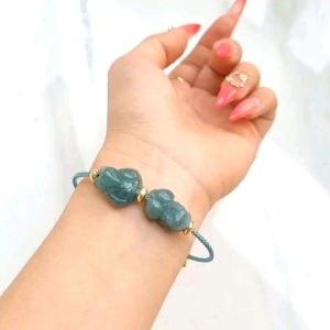 Vòng Cáp Tỳ Hưu Hồ Ly Lam Ngọkc - Phong Thủy TUDO