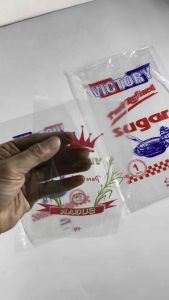 [100pcs] Victory Sugar Plastic Bag (Transparent / Clear Printed) By Drakes Packaging Supplies