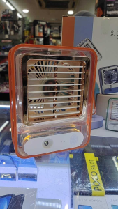 2023 Transparent usb Charging Air Conditioner Fan Household Desktop Fan Humidification Circulation Spray Mini Air Cooler 3 Gears Adjustable
