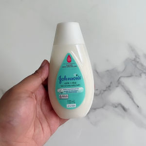 Johnson’s Milk & Rice Hair and Body Baby Bath - 100 ml Sabun Mandi Cair Bayi