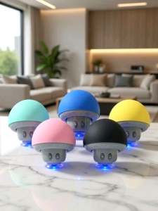 MINI WIRELESS SPEAKER MUSHROOM SPEAKER HIGHT QUALITY AMPLIFIED SOUND BUILT-IN MICROPHONE MODEL-BT280 BT V5.0