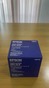 Epson ERC-38 TM-U220 ตลับผ้าหมึก ตลับผ้าหมึกเครื่องพิมพ์ใบเสร็จ สีดำ Epson ของแท้ 100% (ร้าน IT PRODUCTS STORE )