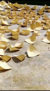 Piring Pincuk Anyaman Bambu Packet Isi 10 Pcs