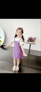 Good Lucky Denim maong Jumper suit for baby girls 0-6yrs